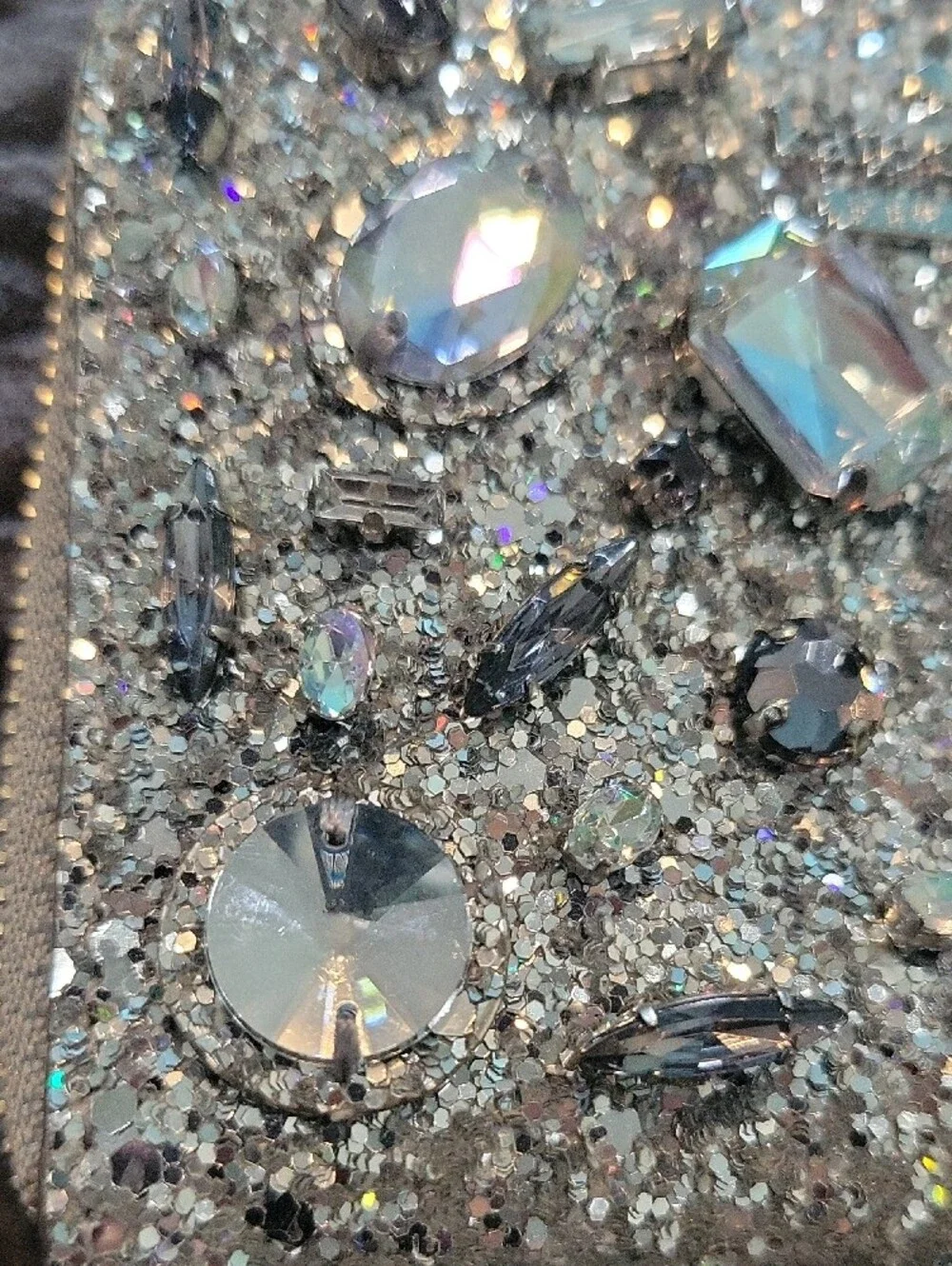 kate spade Silver Crystal Jeweled Key & Card Holder